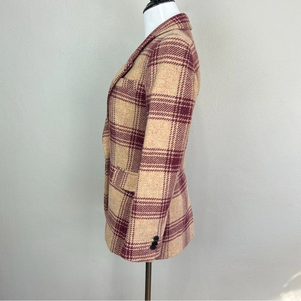 Gossip Girl Screen Worn ASO Isabel Marant Étoile Kerstin Wool Plaid Blazer 34